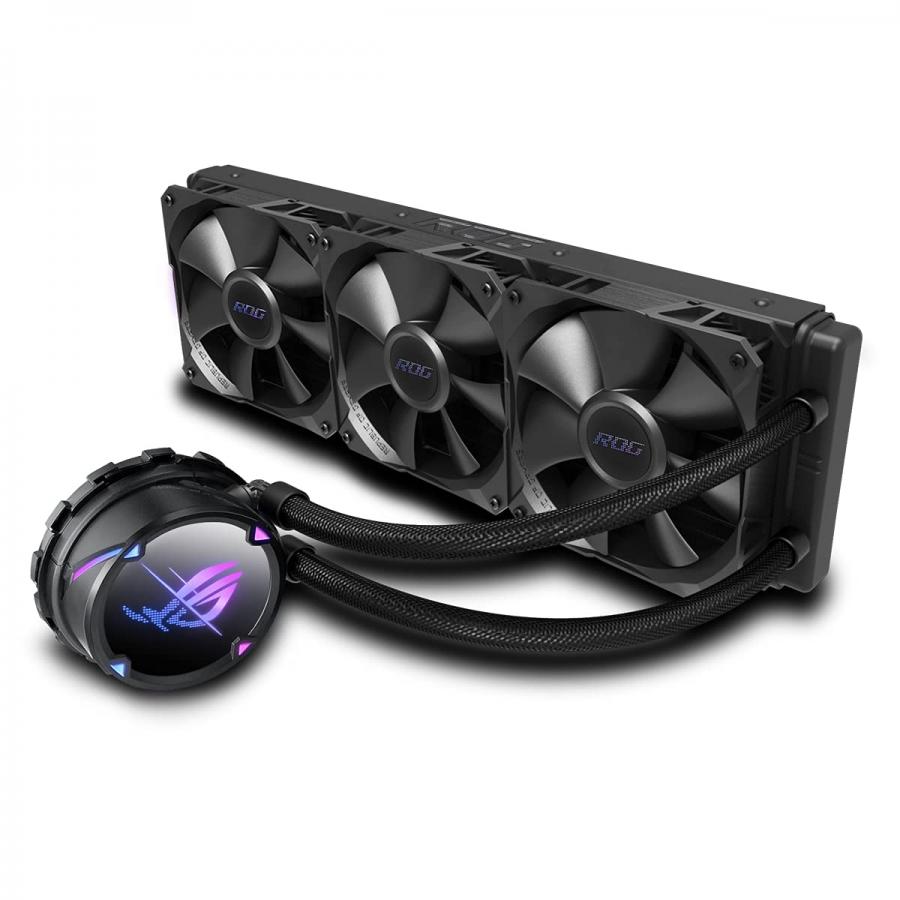 ASUS ROG Strix LC II 360 - Sistema di raffreddamento a liquido per CPU con Aura Sync, supporto IntelLGA e AMD AM4/TR4 e tre ventole ROG da 120 mm