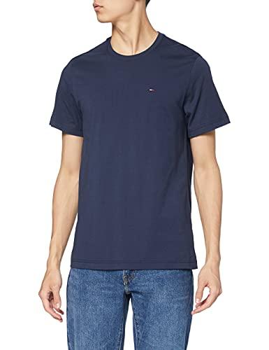 Tommy Jeans Original Jersey Maglietta, Blu (Black Iris 002), S Uomo