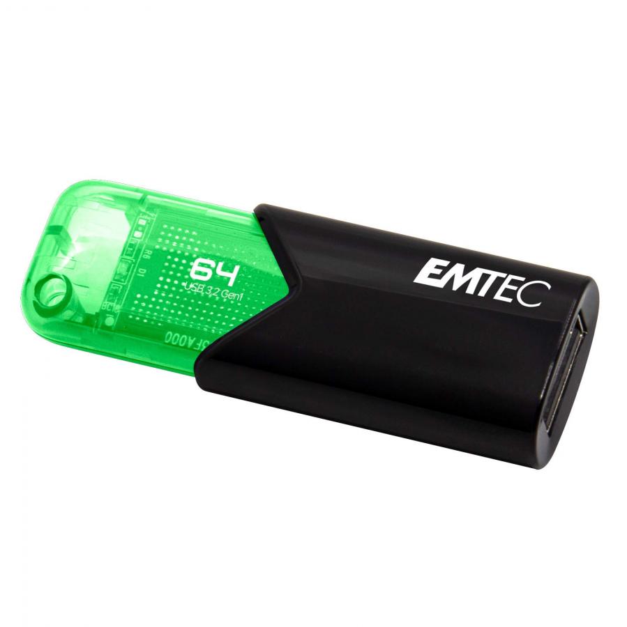 Emtec - Chiavetta USB 3.0 (3.2) Click Easy B110 da 64 GB, colore: Verde