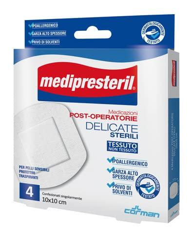 Medipresteril Medicazioni Post-Operatorie Sterili 10 x 10 cm, 4 Medicazioni