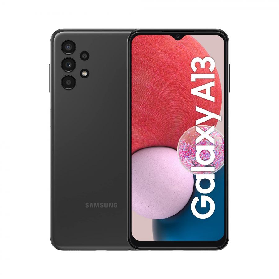 Samsung Galaxy A13 Smartphone Android, Display Infinity-V da 6.6 pollici¹, Android 12, 4GB RAM e 64 GB di Memoria interna espandibile², Batteria 5.000 mAh³, Black [Versione italiana]