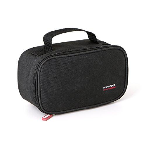 TATAY Urban Food Casual Mini Borsa Termica Porta Pranzo, 1.5 L Capacita  con 1 Contenitore Alimentare di 0.5L senza BPA, Nero. Misure 21.5 x 9 x 12 cm