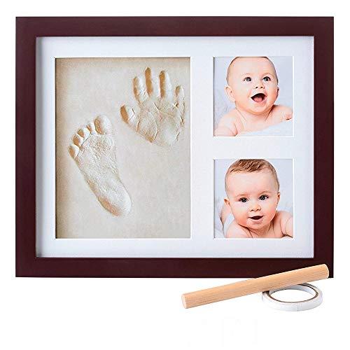 BabyIn kit per prendere le impronte di mano e piede del bambino e inserirle in una cornice di legno di qualità 