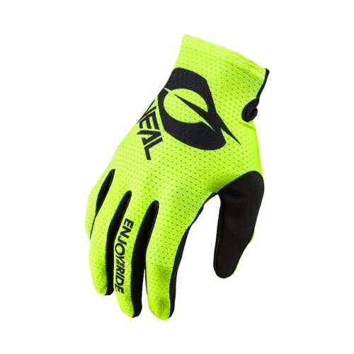 O'NEAL | Guanto da ciclismo e motocross | MX MTB DH FR Downhill Freeride | Durevole, materiali flessibili, palmo ventilato | Guanto Matrix | Adulto | Nero Giallo Neon | Taglia M