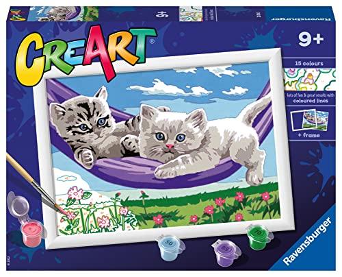Ravensburger - CreArt Serie D Gattini sull'Amaca, Dipingere 9+ Anni, 202140
