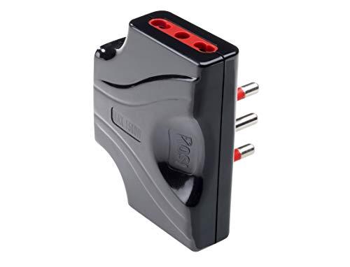 Tripla extrapiatta 10/16A nero