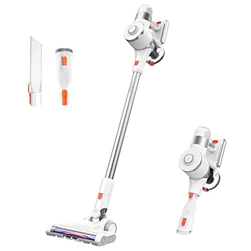 Ultenic U10 Pro Aspirapolvere Senza Fili, 30000Pa, 400W, Autonomia 35 Min, Contenitore da 0.8 L, Leggero con LED, Filtrazione a 5 Fasi, Supporto 2 in 1, per Tappeto, Tenda, Peli Animali, Bianco