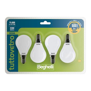 Beghelli 56386BL Lampadina a risparmio energetico 5 W E14 E