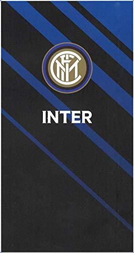 Inter Telo in Microfibra, Nero/Azzurro, 90x170