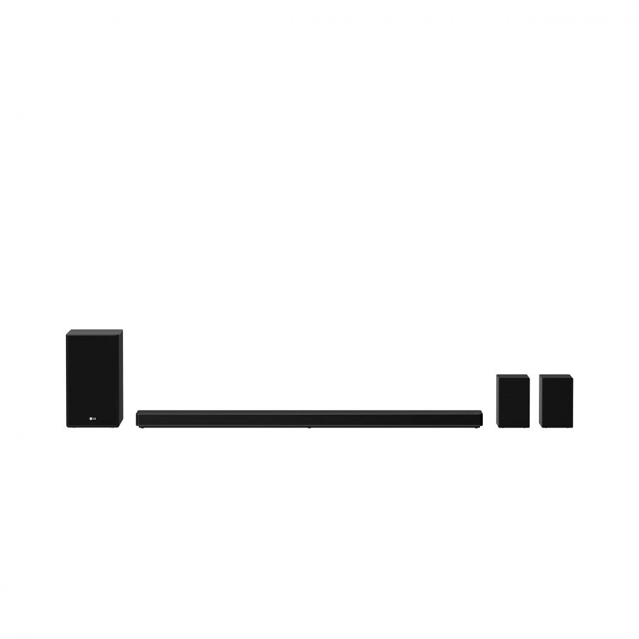 LG SP11RA Soundbar TV 770 W 7.1.4 Canali Audio Meridian con Subwoofer Wireless, Bluetooth, DTS:X, Dolby Atmos, Dolby Digital, Audio Alta Risoluzione, AI Sound Pro, Ingresso Ottico, USB, HDMI in/out