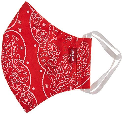Levi's - Bandana per viso unisex, 1 pezzo, Rosso