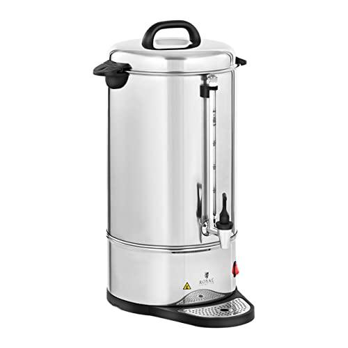 Royal Catering RC-CU15 - Macchina da caffè con filtro in acciaio INOX da 15 l, con rubinetto in rame