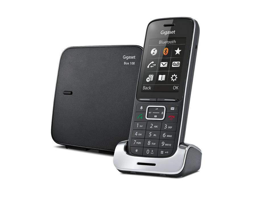 Gigaset SL 450 Telefono Cordless, Bluetooth, Vibrazione, Funzioni non Disturbare, Esclusione Suonerie per le Chiamate Anonime, per Fascia Oraria e Black List, Nero [Versione Italiana]