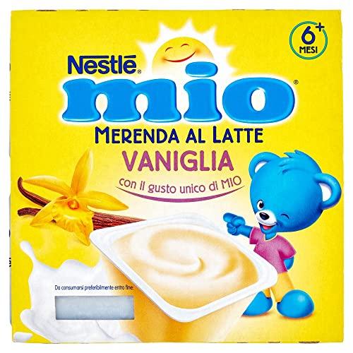 Nestlé Mio Merenda al Latte e Vaniglia, da 6 Mesi, 4 x 100g