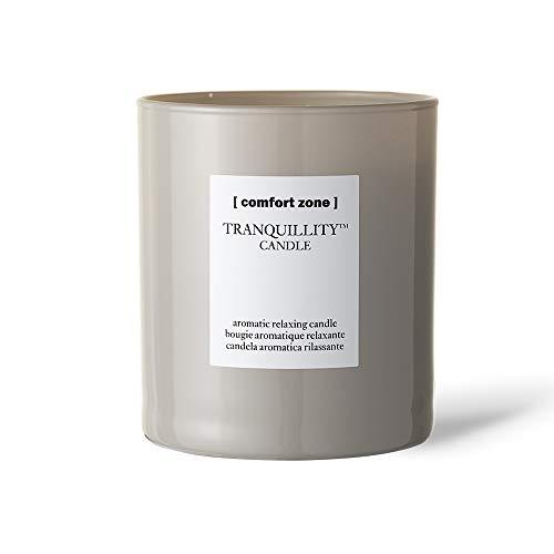 Comfort Zone Tranquillity Candle – 280 g – Note di vaniglia, rosa, legno di cedro – Dura per 55 ore – Per benessere e relax – Adatto per vegani – Senza profumo sintetico