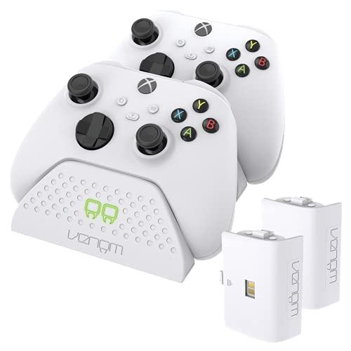 Venom Dock Di Ricarica Doppio con 2 Batterie Ricaricabili - Bianco (Xbox Series X e S / Xbox One) - Bundle