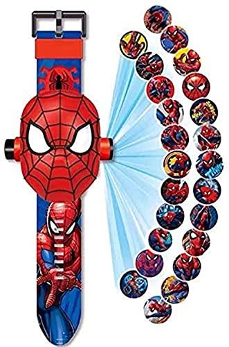 ZHUZE Orologio da Polso con proiettore Digitale, Orologio Giocattolo per  Bambini, Orologio da 24 Cartoni Animati con Motivo a Immagini, per Regali  per Bambini/Ragazzi Spiderman