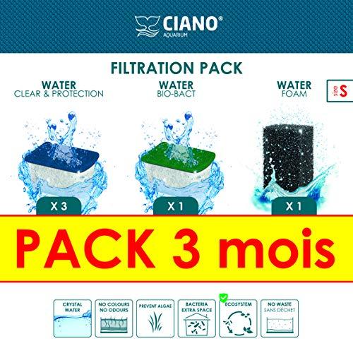 Askoll 280800 Ciano Acquario Consumables Pack 3 Mesi per Aquariophilie Taglia S, S