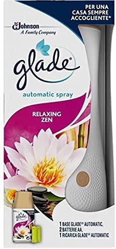Glade Automatic Spray Base con Ricarica Fragranza Relaxing Zen, Confezione da 1 Erogatore + 1 Ricarica 269ml