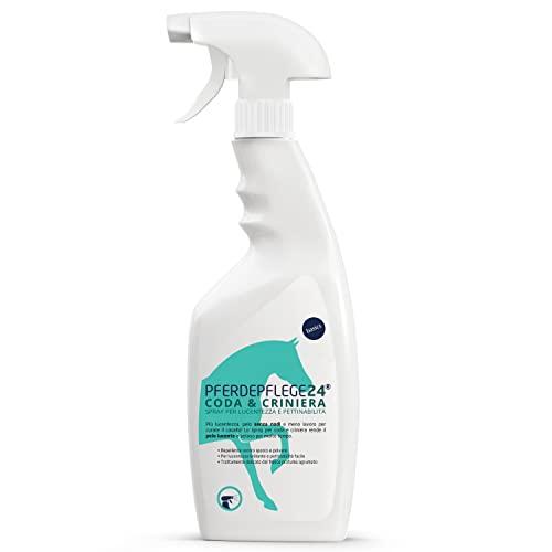 PFERDEPFLEGE24 Spray per Criniera e Coda cavallo 500ml, 1l & 2,5l - Lucentezza splendente, pettinabilità facile & cura delicata - Detergente e Districante per cavalli, accessori equitazione cavallo