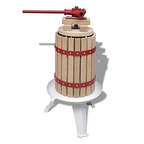 vidaXL Torchio per Frutta Vino 6 L Torchietto Spremitutto a Freddo Pressa UVA