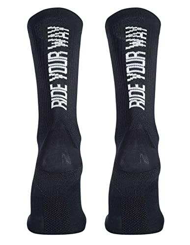 Northwave Ride Your Way Calzino Ciclismo MTB Invernale (S, NERO)