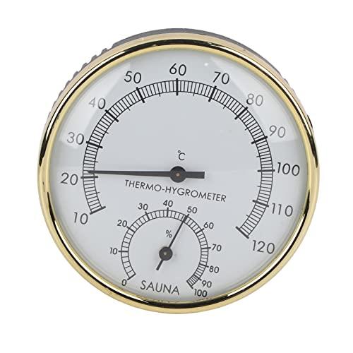 Acciaio INOX termometro e igrometro per sauna misuratore di umidità di temperatura ambiente 