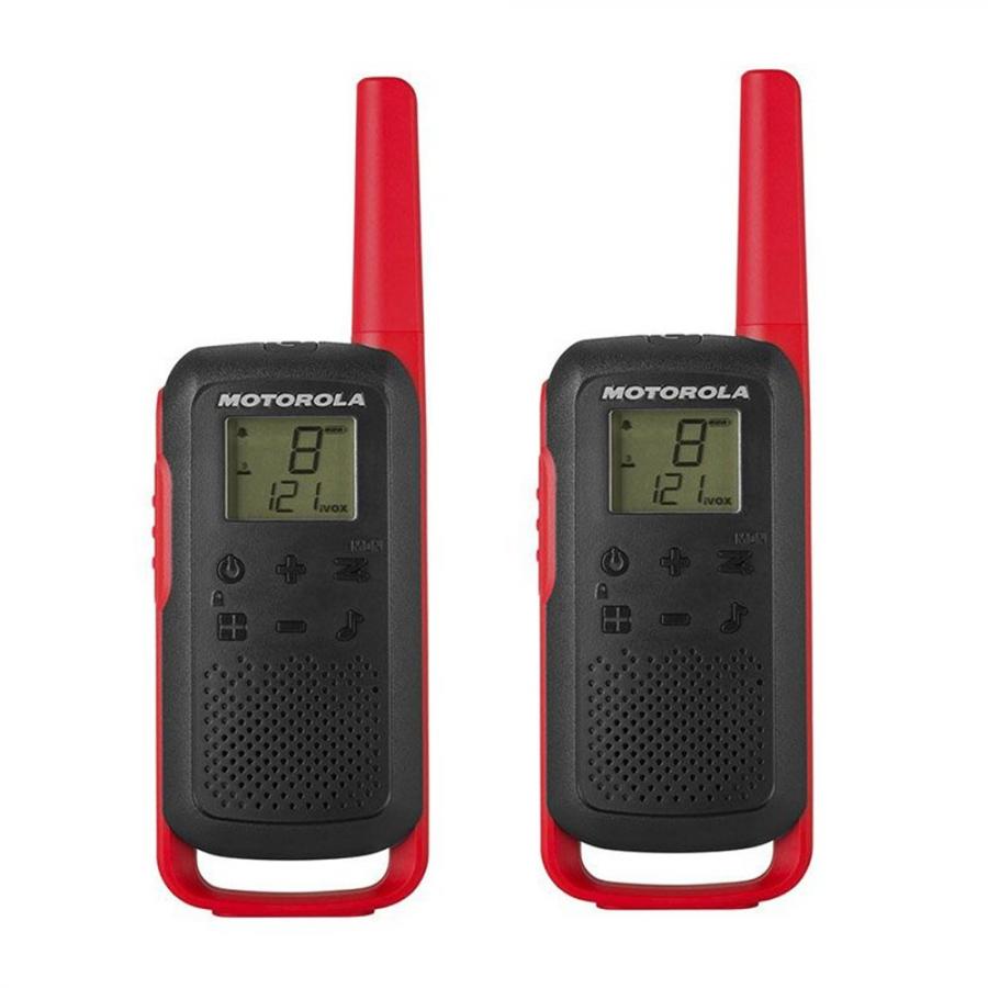 Motorola Talk About T6 – APPARECCHIO Radio Ricetrasmittente PMR (PMR446, 16 canali e 121 codici, raggio d' azione fino a 8 km)