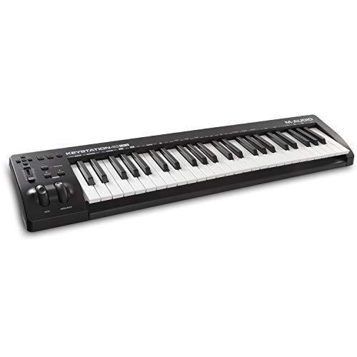 M-Audio Keystation 49 MK3 – Controller MIDI USB, Tastiera Muta a 49 tasti, Controlli Assegnabili, Plug-and-Play (Mac/PC) + Pacchetto Software