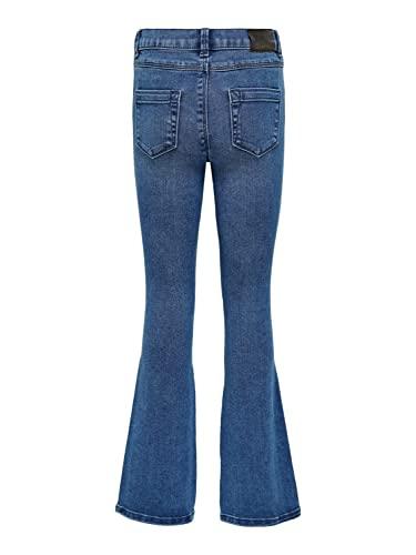 KIDS ONLY KONROYAL Life Reg Flared PIM504 Noos Jeans, Medium Blue Denim, 140 Ragazze