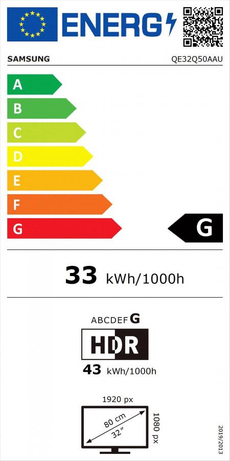 Samsung TV QLED QE32Q50AAUXZT, Smart TV 32