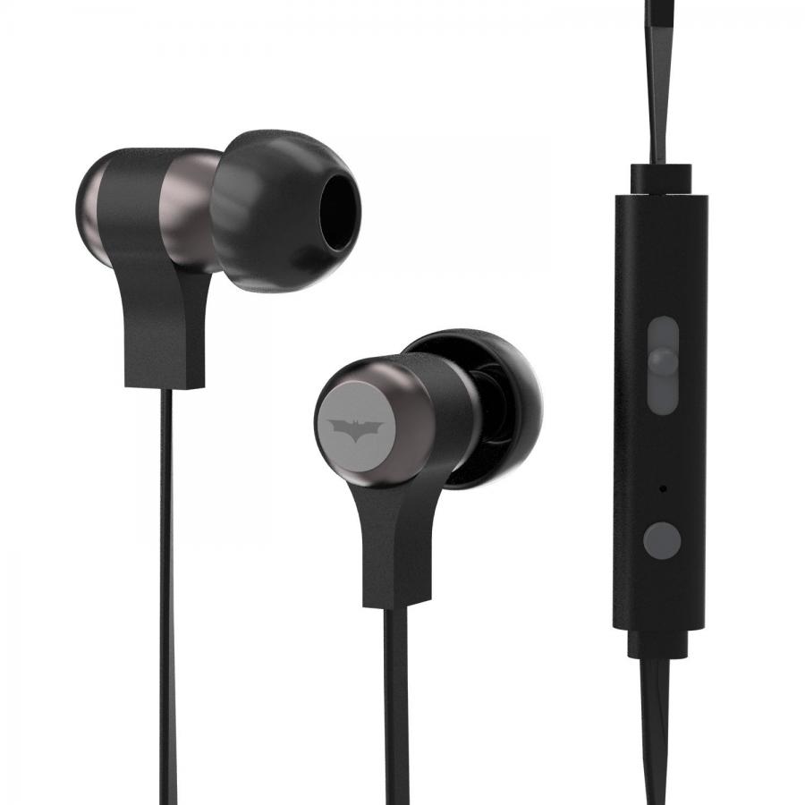 Tribe DC Comics Auricolari I Cuffie In-Ear Stereo con Microfono per Cellulare e comando multifunzione - Batman