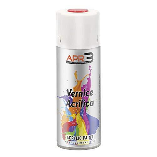 APR3 S400PAST.6 - Smalto Acrilico Spray Multiuso, Nero Opaco, 400 ml, 1 Pezzo