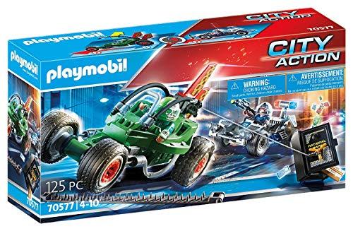 PLAYMOBIL City Action 70577 - Kart della Polizia e Fuggitivo, dai 4 ai 10 Anni