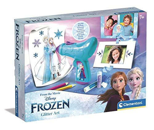 Clementoni Disney Frozen 2 Art-Set Disegno con Penna Spara Glitter, Gioco Creativo  Bambina 7 Anni, Multicolore, One Size, 18718