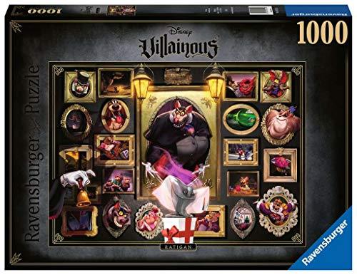 Ravensburger Puzzle 1000 Pezzi, Basil, l'Investigatopo, Collezione Villainous, Puzzle per Adulti, Puzzle Villainous Disney, Stampa di Qualità, 165216
