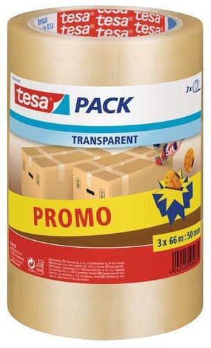 tesapack standard transparant 3 x 66m:50mm