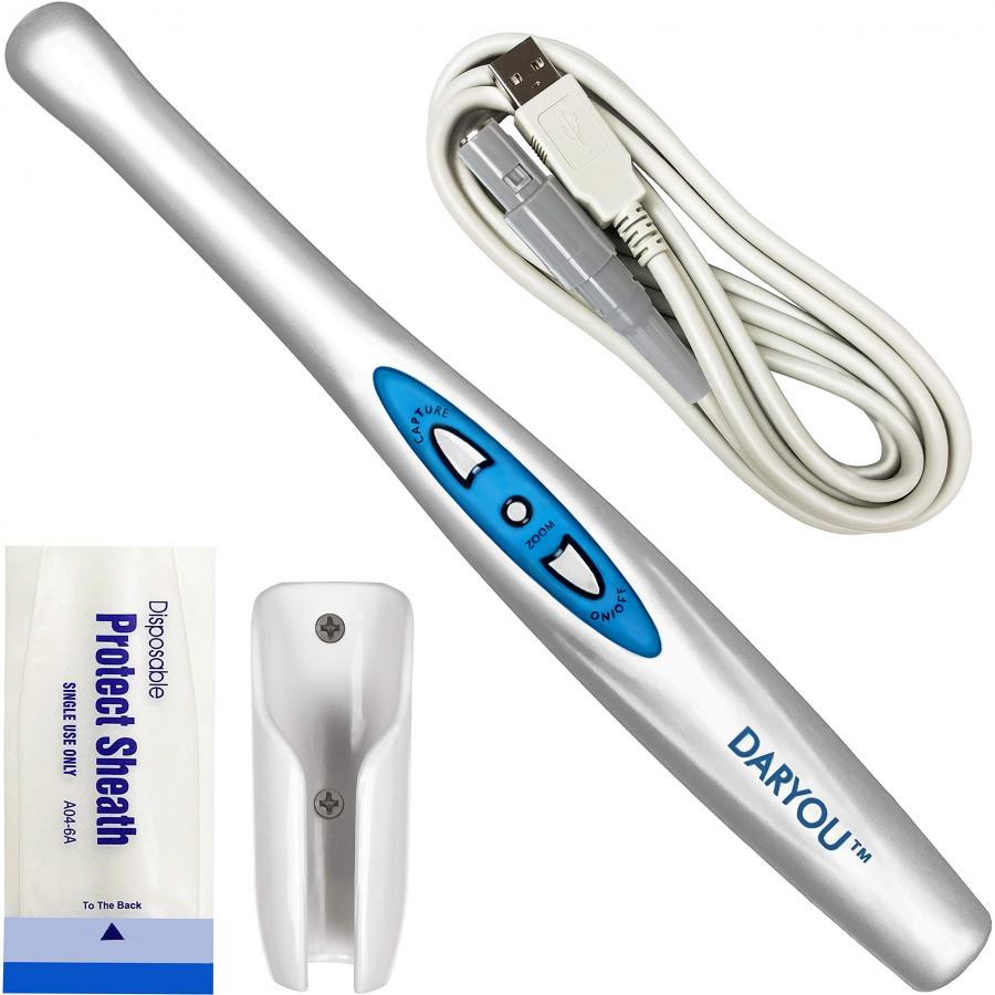 DARYOU DY-60 HD 720p Fotocamera intraorale Fotocamera dentale.Il pulsante funziona davvero in Examine Pro, LOGOsw, DBSwin, Vixwin, Eaglesoft Dexis Altro