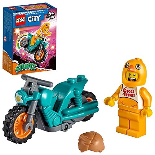 LEGO City Stuntz Stunt Bike della Gallina, Moto Giocattolo con Funzione “Carica e Vai”, Idee Regalo eer Bambini dai 5 Anni, 60310