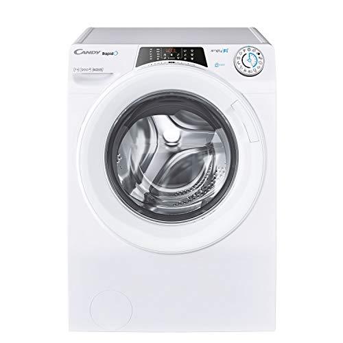 Candy Rapido' RO4 1274DWME/1-S Lavatrice, SLIM 7 kg, 1200 giri/min, 9 programmi Rapidi, Connettività Wi-Fi, Classe Energetica A