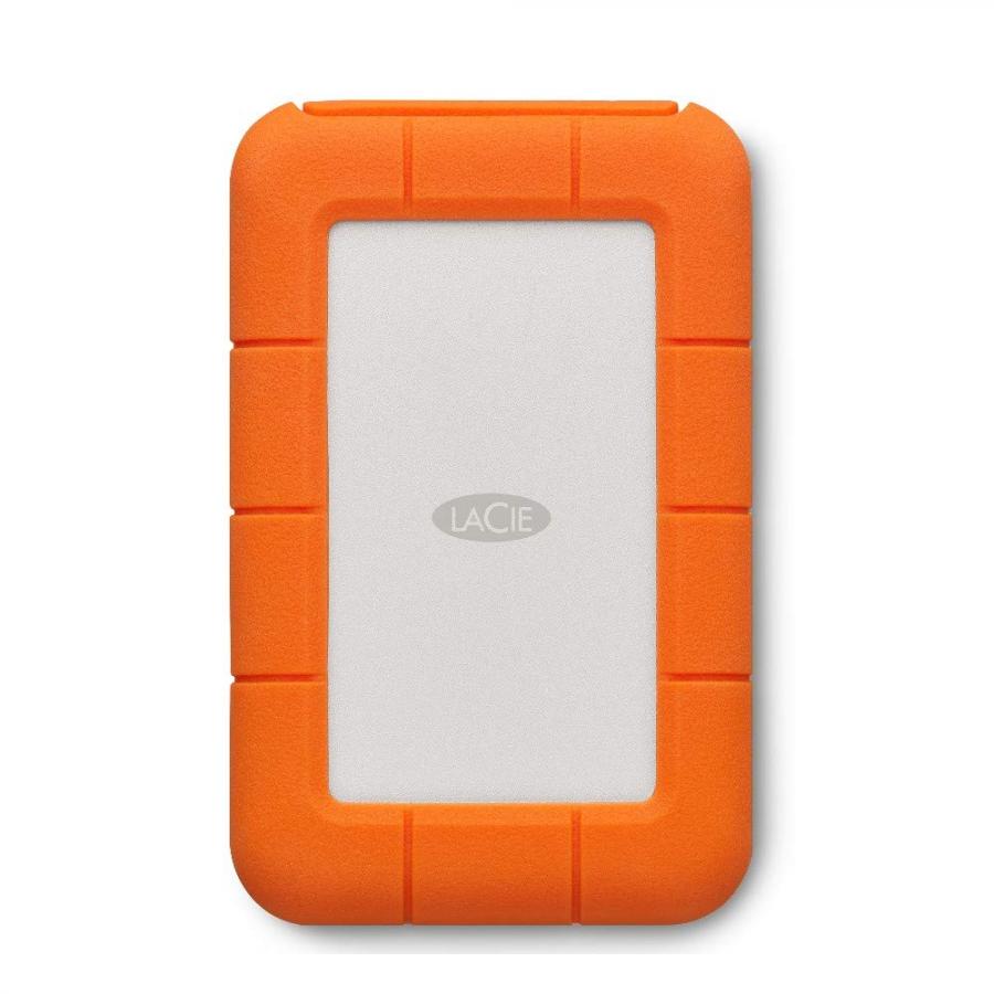 LaCie Rugged USB-C, 5 TB, Hard Disk Esterno Portatile, USB-C, Unità Shuttle Resistente a Cadute, per Mac, PC Desktop, Workstation e PC Portatili, 2 anni di servizi Rescue (STFR5000800)