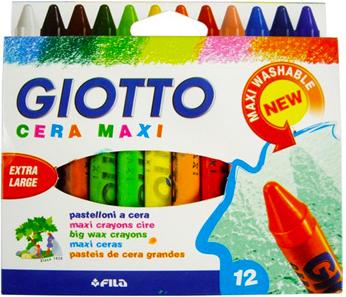 Confezione 12 Pastelli Cera Maxi - 291200