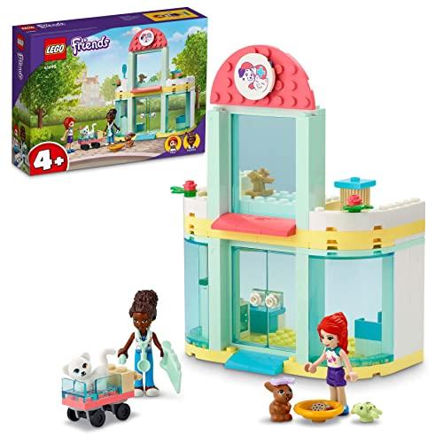 LEGO Friends Clinica Veterinaria, Giochi per Bambini dai 4 Anni, con 2 Mini Bamboline e 3 Animali, Idea Regalo, 41695