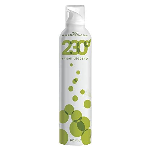 230° Olio spray per Friggitrici ad Aria 200 ml–100% Naturale-Veloce, Facile  & Efficace–Olio di Girasole Alto Oleico & Olio di Avocado & Olio di Riso -  Punto di Fumo 230°C- Fratelli Mantova