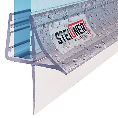 STEIGNER Guarnizione doccia, 80cm, per spessore vetro 6/7/ 8 mm, guarnizione dritta in PVC, UK09