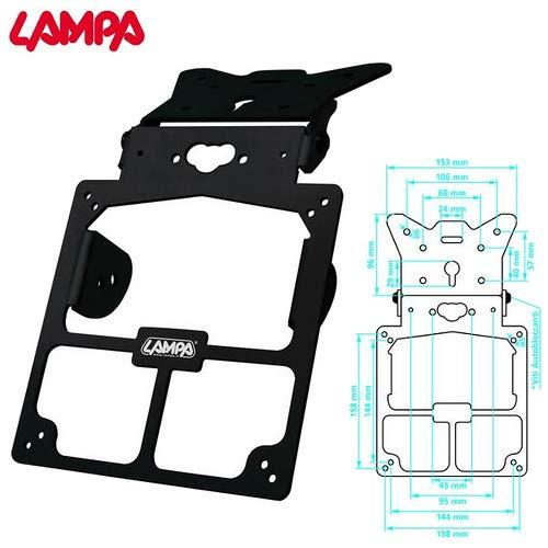 90153 PORTATARGA XTREME UNIVERSALE ALLUMINIO REGOLABILE TUNING MOTO PORTA TARGA STYLING NERO