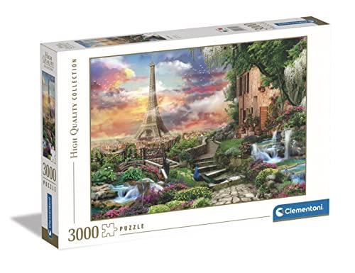 Clementoni Collection-Paris Dream-3000 Made in Italy, 3000 Pezzi, paesaggi, Puzzle Città, Divertimento per Adulti, Multicolore, Medium, 33550