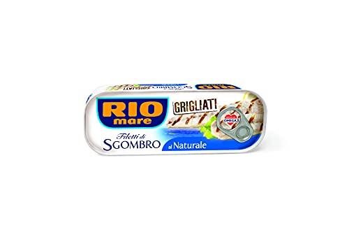 Rio Mare Filetti di Sgombro Grigliati al Naturale, Ricchi di Omega 3, 1 Lattina da 120g