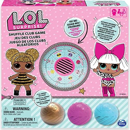 LOL Surprise Gioco Shuffle Club, con ruota LED elettronica e 4 sfere LOL esclusive, dai 5 anni, 6053187