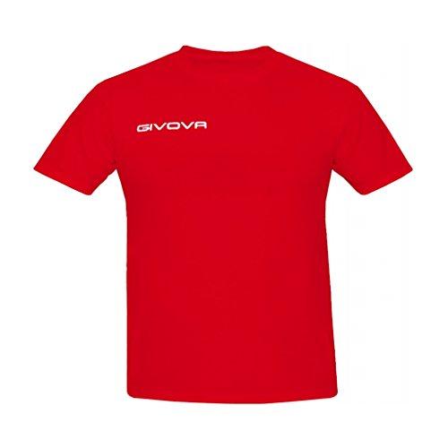 givova MA007, T-Shirt Unisex – Adulto, Rosso, L